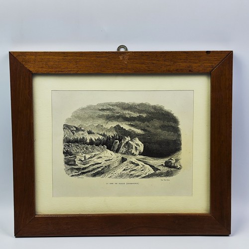 Antique old print xilografia - antique,
