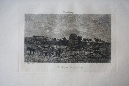 Daubigny incisione - (1817-1878),