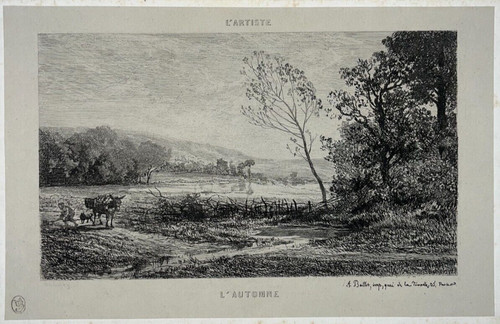 Automne morvan gravure eau - ,