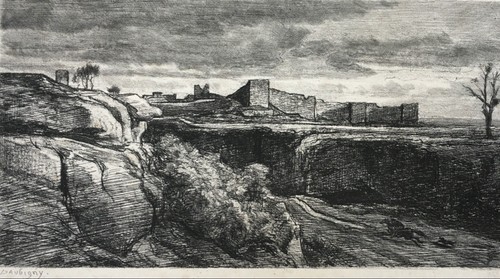 Incisione daubigny barbizon - incisione, daubigny,