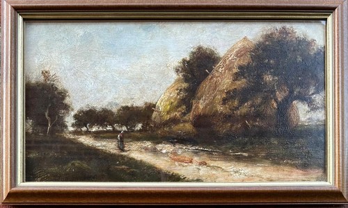Antico dipinto olio - antico, ad